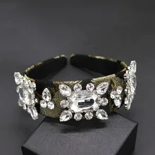 Роскошная повязка на голову, модный темперамент, жемчужные листья, цветы, крест, широкая повязка для головы, Танцевальная вечеринка, роскошные аксессуары 921