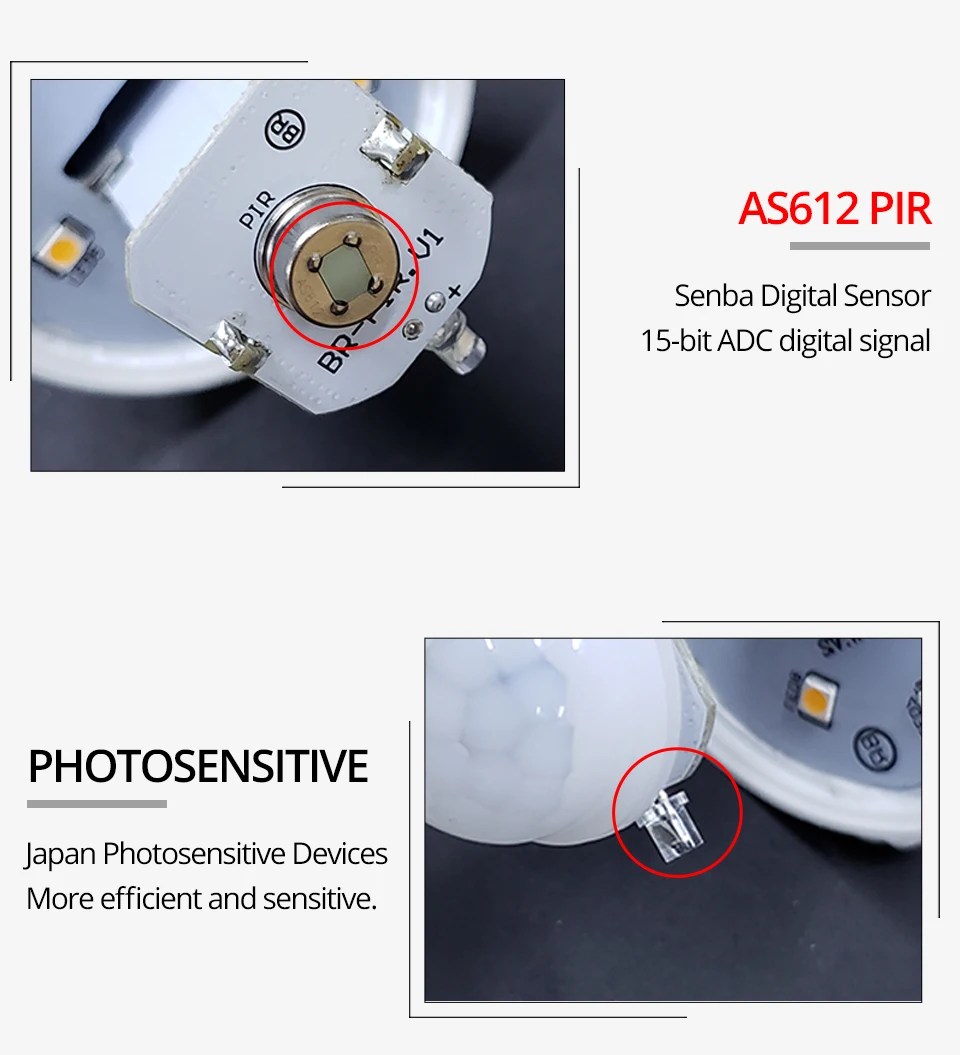 Сенсор лампы светодиодный движения PIR Сенсор лампа Ночной светильник E27 светильник Сенсор лампы B22 18 Вт 12 Вт 85-265V Авто Вкл/Выкл двигаться чувствительный детектор