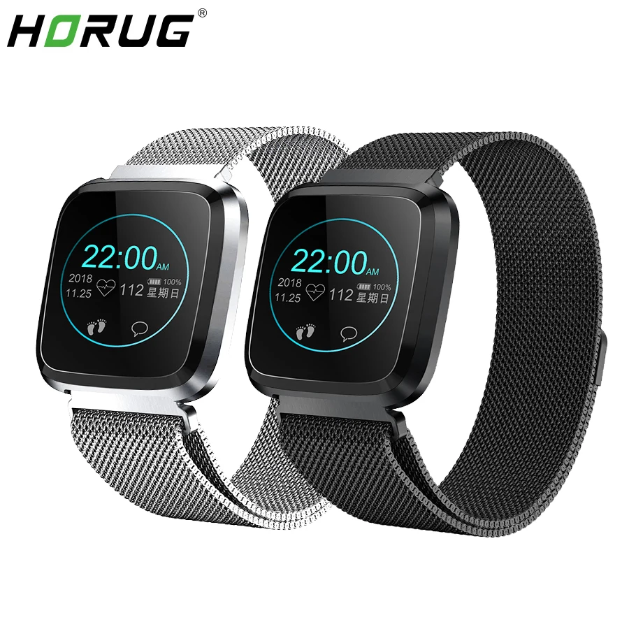 

HORUG Smart Watch Sports Fitness Bracelet Activity Tracker Smart Watch Heart Rate Monitor for Apple iPhone 6 7 ios Android