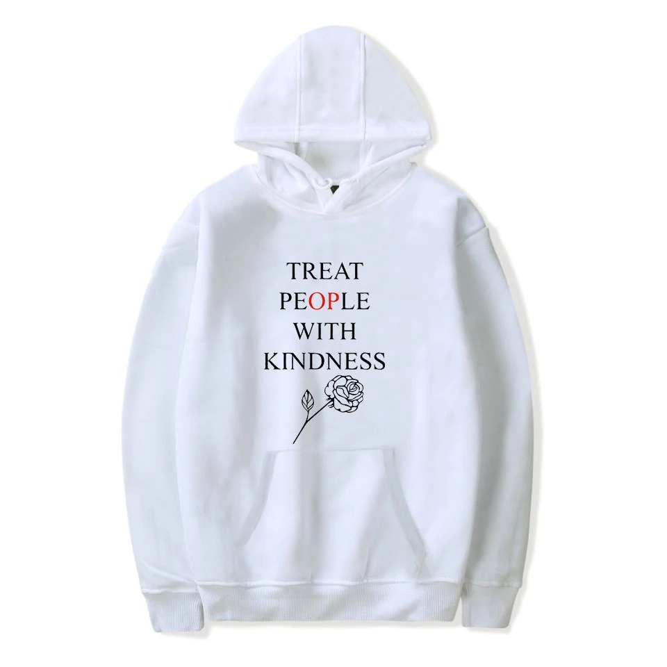 Aikooki/осенне зимние толстовки с капюшоном надписью Treat People With Kindness свитшоты Harry