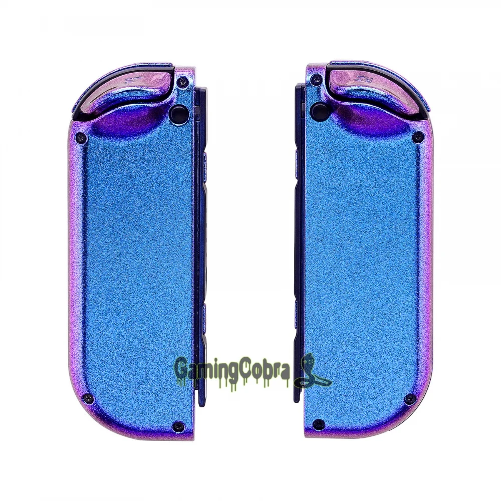 Habitação com Botões Interruptor de Substituição Shell para Nintendo Camaleão Roxo Azul Controlador Shell Conjunto Completo Faça Você Mesmo Case Alegria-con - Image 3