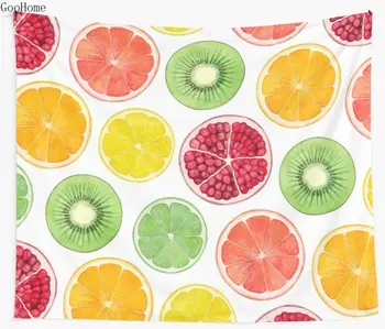 

Tropical Fruits Summer Wall Tapestry Cover Beach Towel Throw Blanket Picnic Yoga Mat Home Decoration