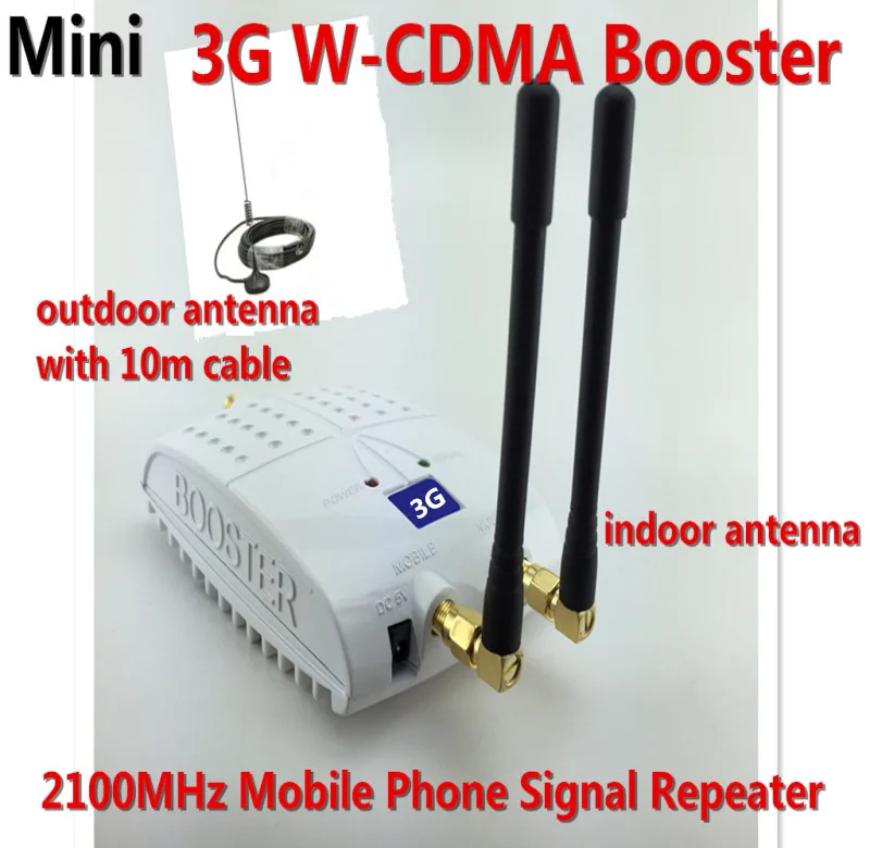 

Mini 3G Repeater WCDMA UMTS 3G 2100MHz Cell Phone Signal Booster , 3G Mobile Phone Signal Repeater Amplifier + 3G Antenna