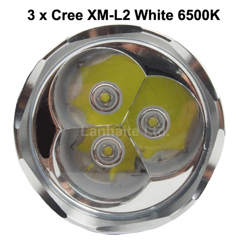 JKK35 3 x Cree XM L2 U3 светодиодный 5 режимный 3000 люмен фонарик с двойным USB портативным