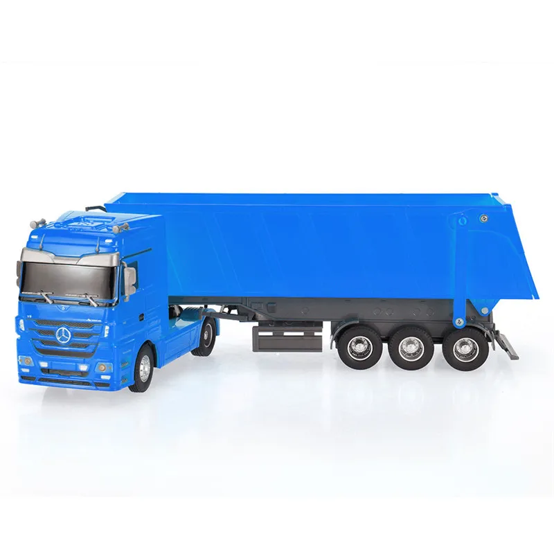 Blue RUICHUANG QY1101C 1/32 2,4G 6CH Rc автомобиль самосвал Электрический RTR модель высокоскоростной RC автомобиль открытый игрушки для мальчика автомобиль подарки - Цвет: Blue