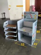 

Corrugated Cardboard paper Display rack Pop display stand