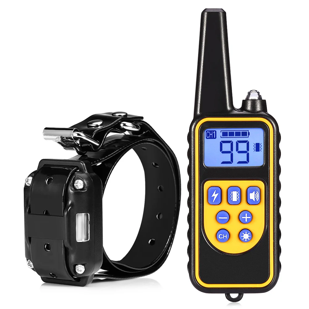 

Rechargeable Dog Pet Electric Training Collar Waterproof Remote Control Dog Trainings with LCD Display for All Size Dogs 800m