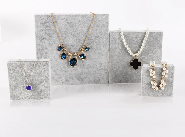 

Velvet Jewelry Display Block Lot of 4 Jewelry Display Holder Jewelry Stand Necklace Watch Showcase Jewelry Organizer