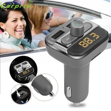 Горячая hothot Bluetooth-гарнитуры для авто Беспроводной fm-передатчик Dual USB Зарядное устройство аудио MP3-плеер JR17