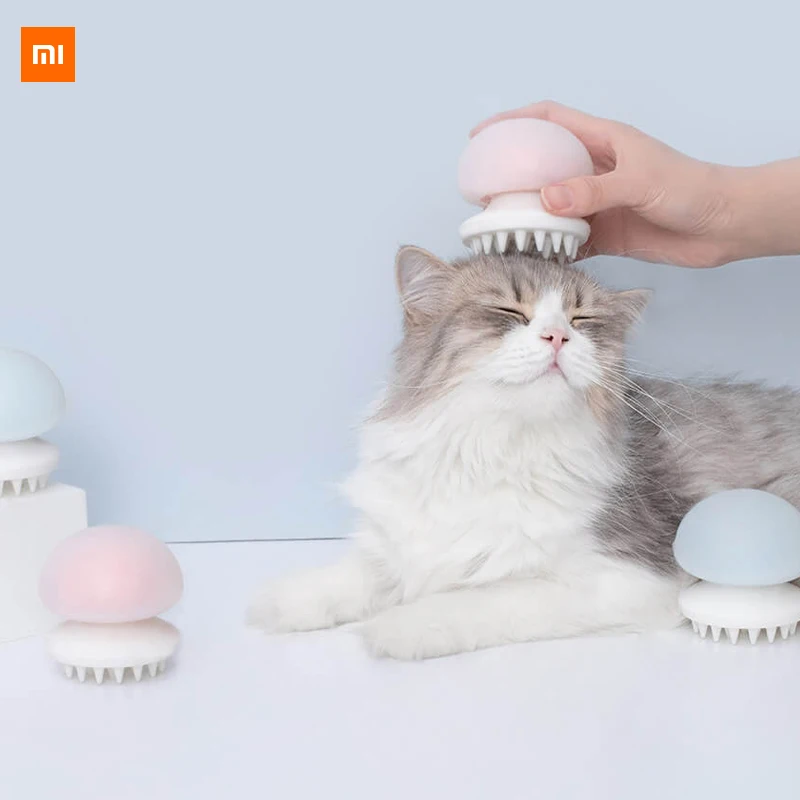 Xiaomi Youpin Медуза Pet Массажная расческа отрицательных ионов Антистатическая Массажная Расческа для кошки Влажная и сухая