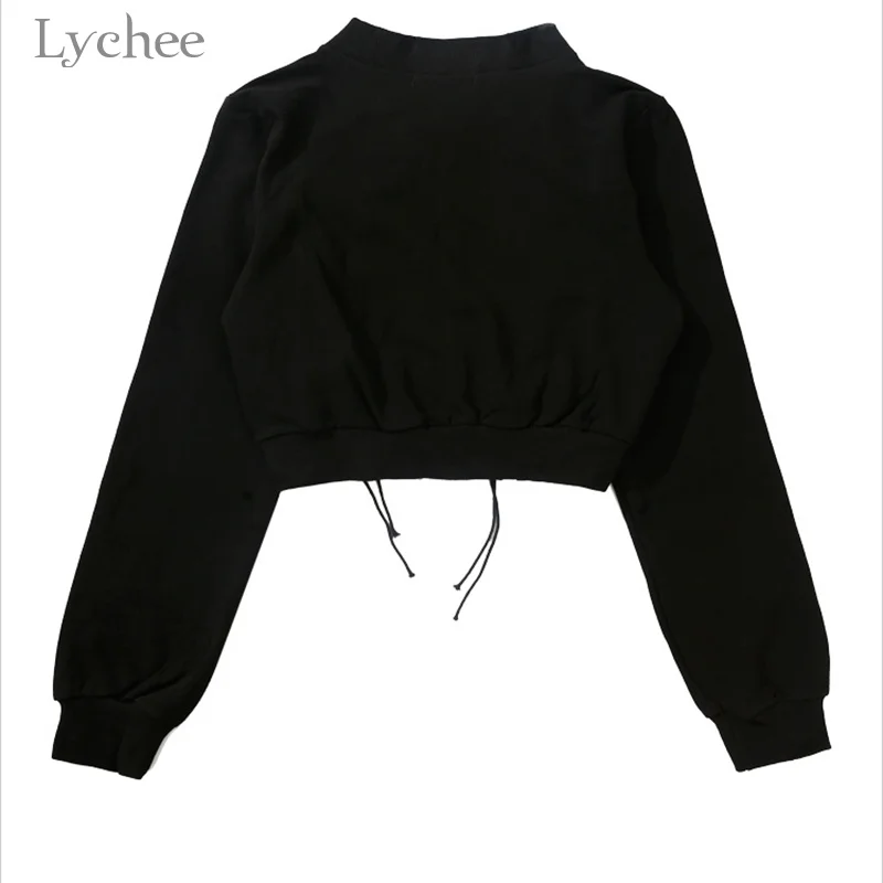 Lychee панк готический женский жакет с перекрестной шнуровкой на молнии длинным