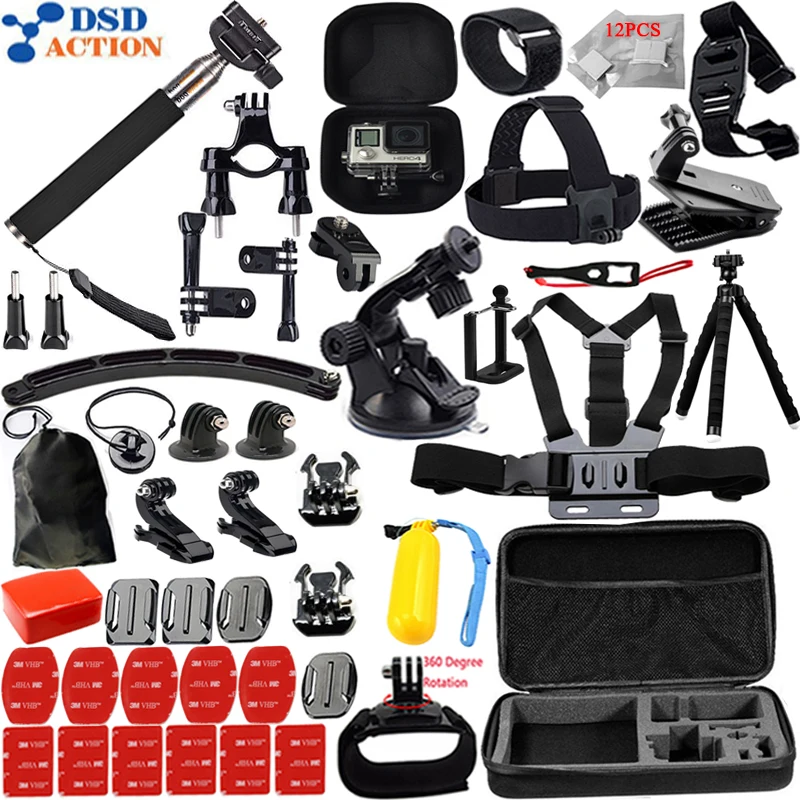 Kitway for Gopro accessories set for go pro hero 5 4 3 2 kit mount for