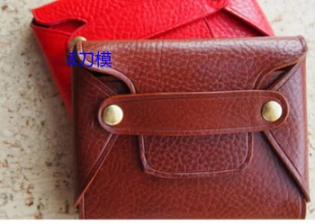 

DIY small coin bag wallet leather craft cutting tool knife template mould set