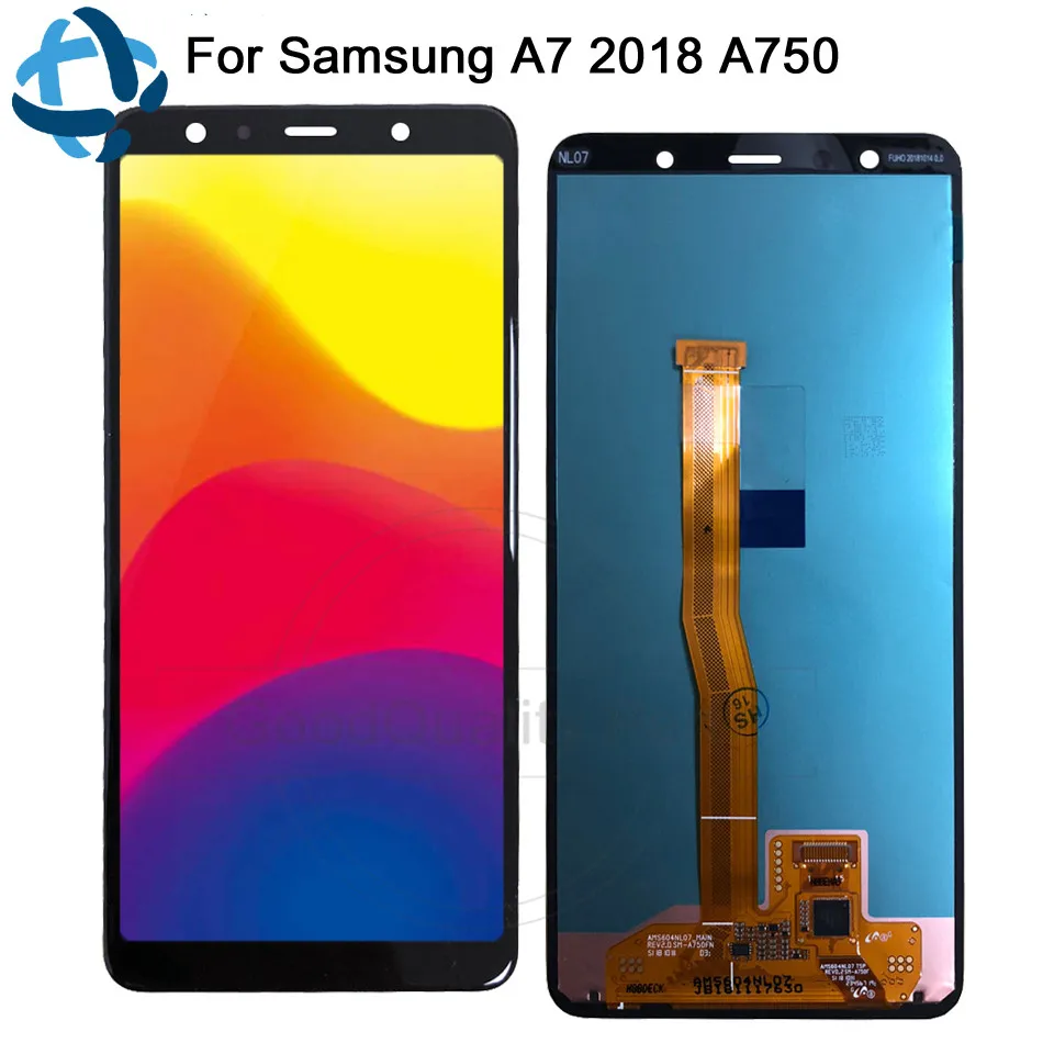 6 0 &quotAmoled LCD для Samsung Galaxy A7 2018 SM-A750F A750F A750 дисплей кодирующий преобразователь