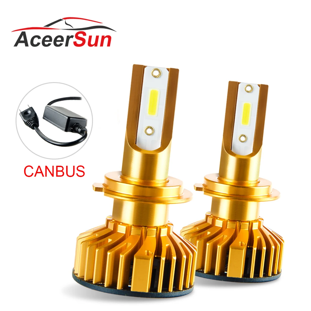 Aceersun H7 светодиодный H4 9005 9006 H11 H8 H9 Противотуманные фары Дневные Фары Светильник с