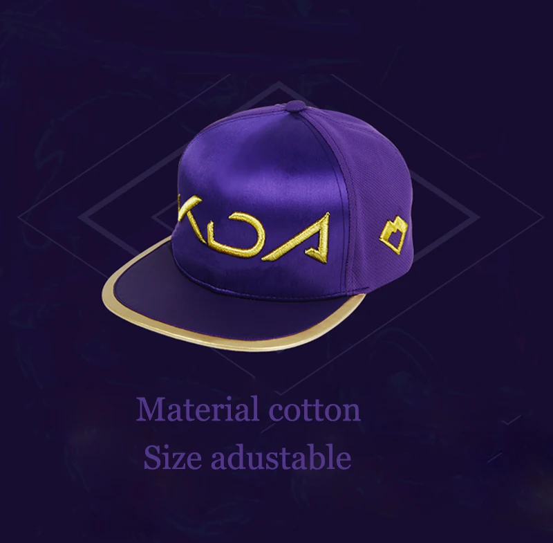 Кепка KDA бейсболка KAkali Snapback аксессуары для косплея светящаяся маска лица мужчин и