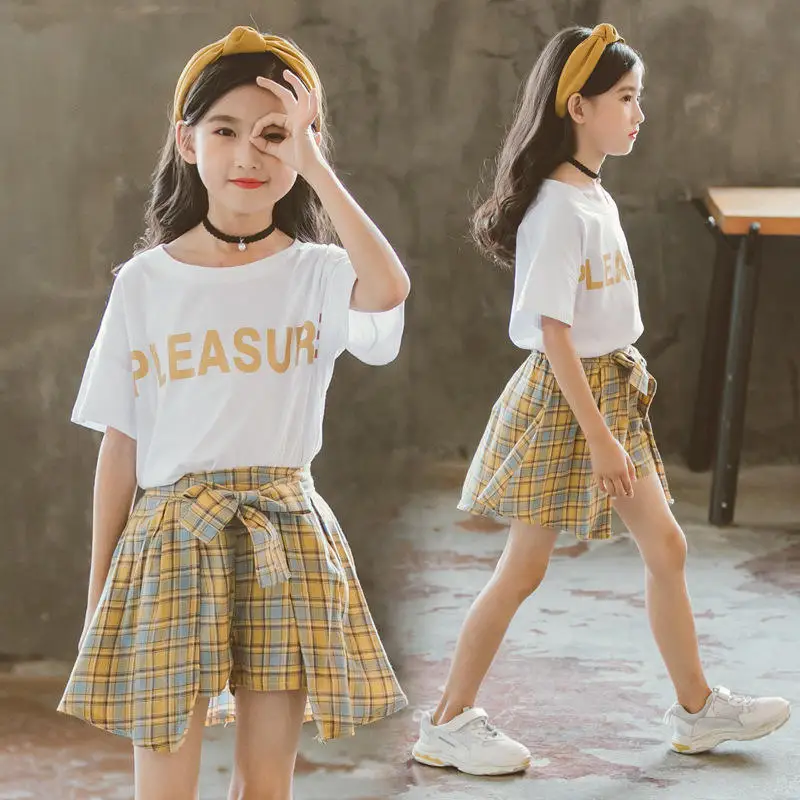 plaid skirt outfit summer