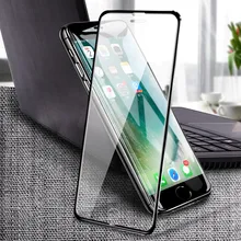 H&A Full Cover Aluminum Alloy Tempered Glass For iPhone 7 8 6 6s Plus Screen Protector For iPhone 5 5S SE 7 8 6 Plus Glass Film
