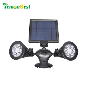 

Security Rotatable Waterproof LED Solar Light Outdoor 12 LED Solar Power Dual Head PIR Motion Sensor Garden Yard Wall Spotlight