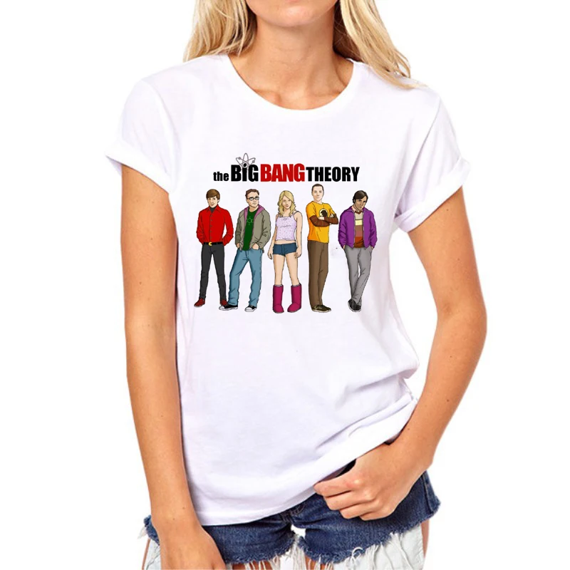 The Big Bang Theory/Женская креативная Повседневная футболка; летняя футболка с короткими рукавами для девочек; футболки с математическим принтом; 87N-10 - Цвет: 8