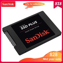 sandisk SSD PLUS 120GB SATA 3 2,5 дюймов Внутренний твердотельный накопитель HDD жесткий диск HD SSD ноутбук PC SSD 240GB 480GB 1 ТБ
