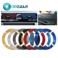 Car Styling Chrome Trim Stampaggio Strisce Rosso Blu Nastro Nero “U” a Forma di Decorazione Striscia 3D Portello di Automobile Interno di anticollisione 6mm