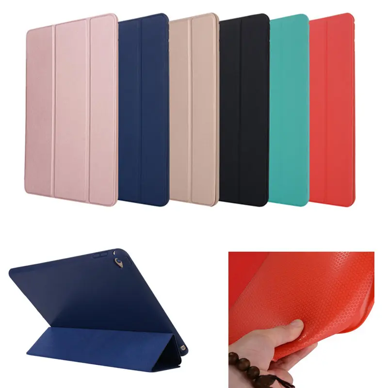 

Nice cover for apple ipad air 2 case sleeve thin Soft tpu silicone full protective+magnetic smart PU leather skin For Ipad Air2