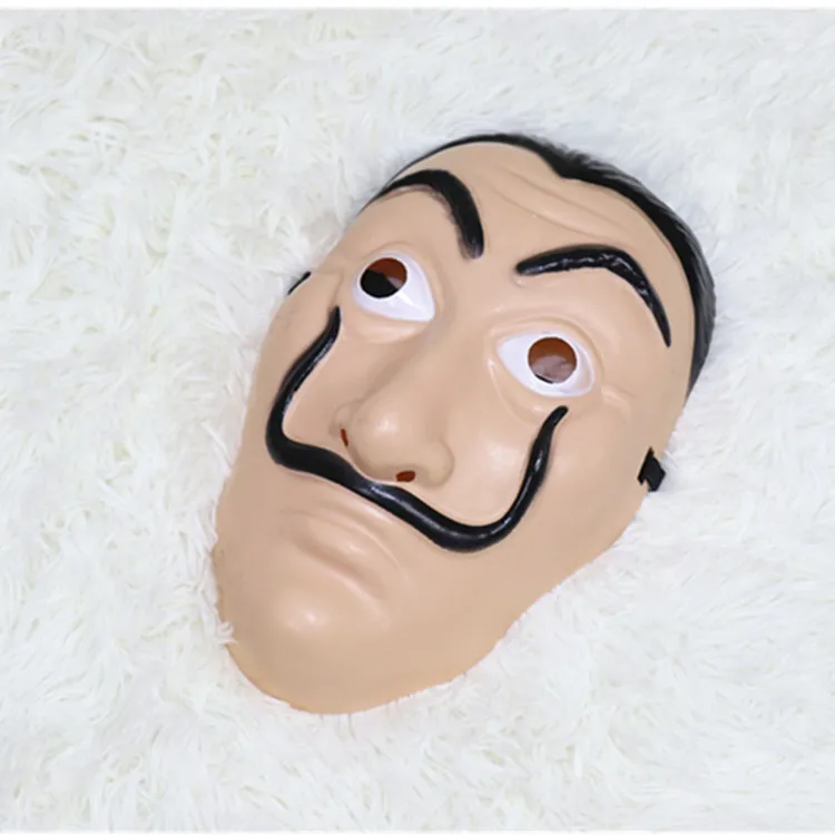 1 шт. La Casa De Papel маска Salvador Dali пластиковая маска для лица смешная маска костюмы Маска для косплея тушь для ресниц Dali маска деньги маски