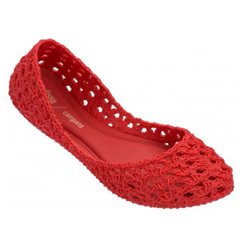 Mini Melissa Campana/женские сандалии; коллекция года; Модные женские сандалии для девочек; Летняя женская повседневная прозрачная обувь; сандалии; Открытая сетчатая обувь на плоской подошве
