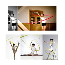 Лента для танцев, 6 м, художественная гимнастика, для спортзала, для художественной гимнастики, для балета, растяжка, 9 цветов, лента+ палочка