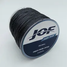 JOF 8 Strands 500M PE Braided Fishing Line Super Strong Japan Multifilament Solid Color Fishing Line