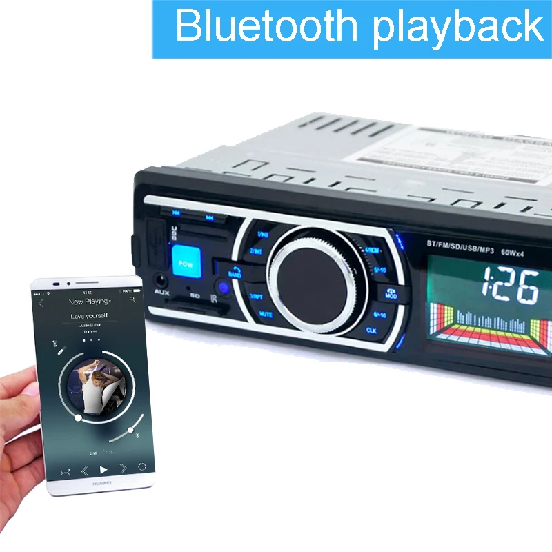 Встроенная Автомобильная Mp3 плеер с пультом дистанционного управления Авто автомобильное радио для машины Радио 1 Din Поддержка FM USB передатчик/SD