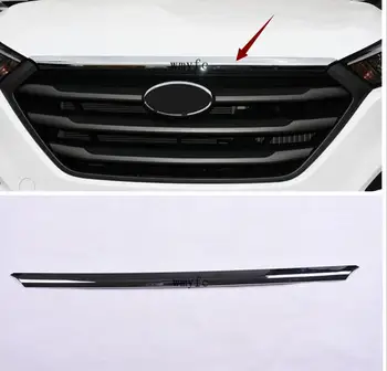 

FIT FOR HYUNDAI TUCSON TL 2015 2016 2017 CHROME FRONT HOOD BONNET GRILL LIP MOLDING COVER TRIM GRILLE BAR GARNISH MESH STYLING