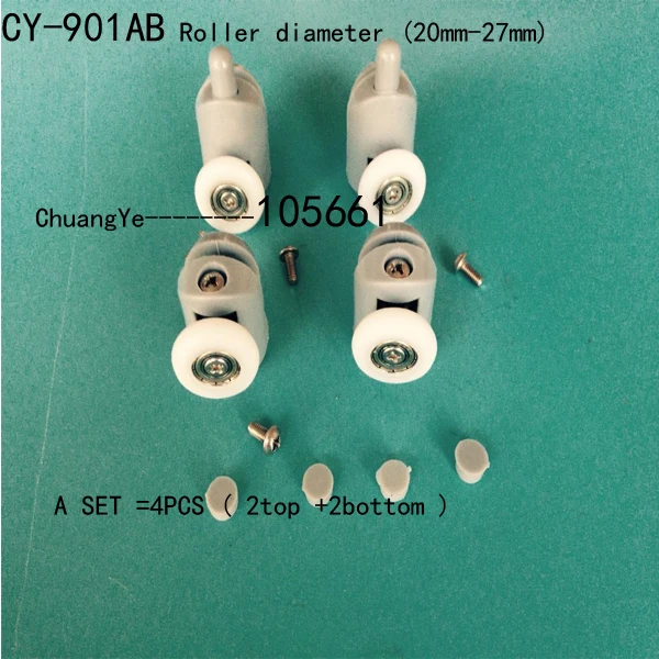 4 x душевые дверные ролики/бегуны/колеса замена CY-901AB 2top+ 2 нижних