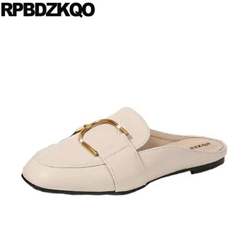 

sandals ladies flats celebrity chinese square toe italian metal slippers large size designer shoes china slip on mules women