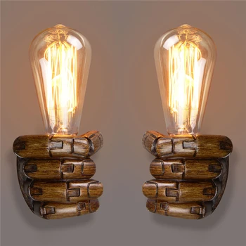 

Vintage Right Left Hand Night Wall Light Lamp E27 Edison Bulbs Bar Coffee Shop Loft Study Foyer Dining Room Home Decoration