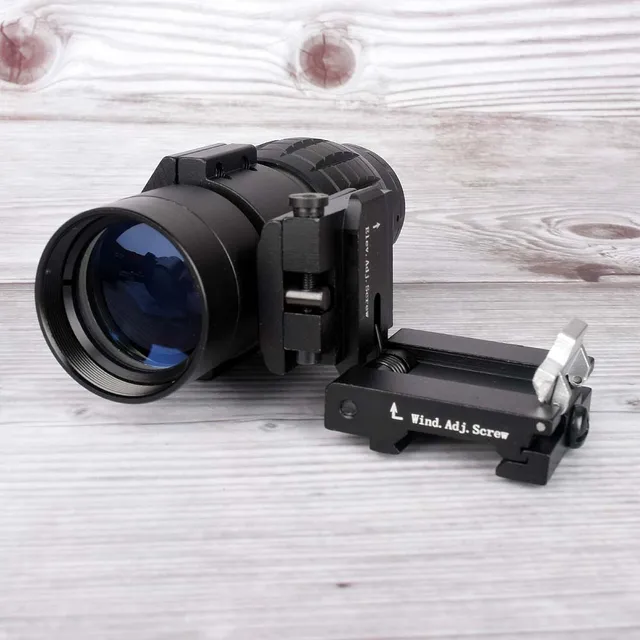 3X lupa alcance compacto Tactical Sight Flip con holográfico 1x30 rojo verde Dot Sight Airsoft con Riser 20mm Mount Rail - Imagen 2