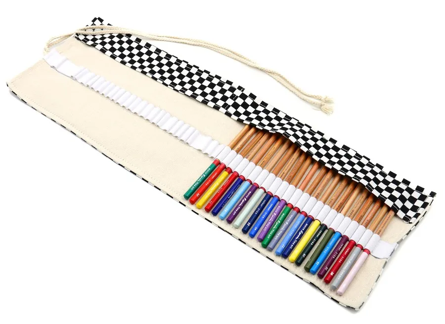 Colored Pencil roll up case 72 Holes-1
