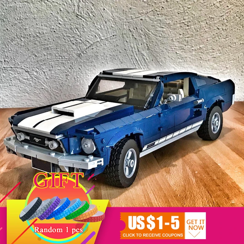 

21047 1648pcs Technical Toys The Blue Racing Car Set Building Blocks Bricks Assembly Car Model Kids 10265 Toys Christmas Gifts