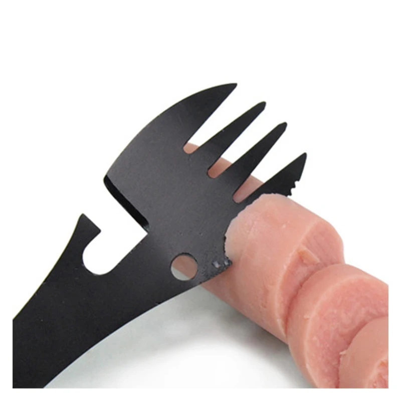Многофункциональная уличная Посуда Spork Кемпинг Пикник нержавеющая сталь ложка