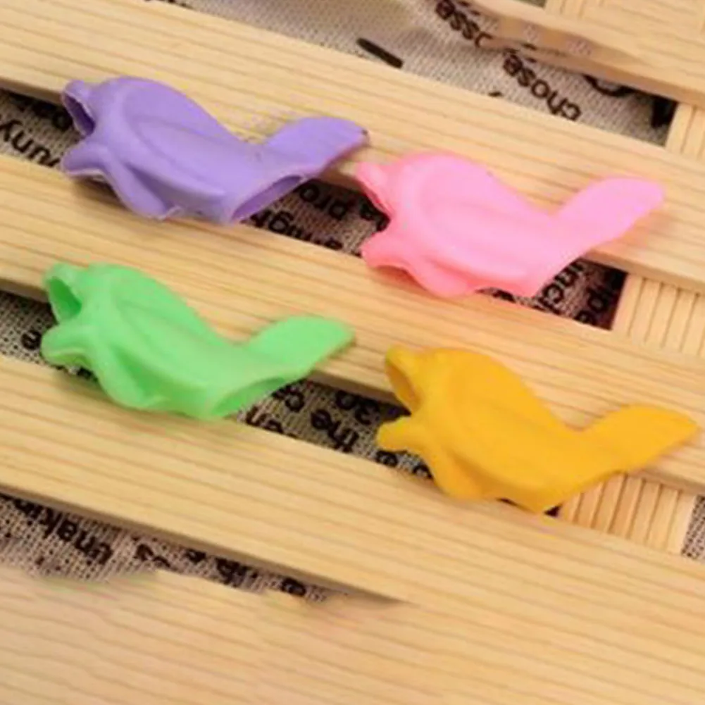 

3 Pcs Quality Silicon Dolphin Style Children Pencil Students Hold A Pen Writing Posture Correction Tool Stationery Set