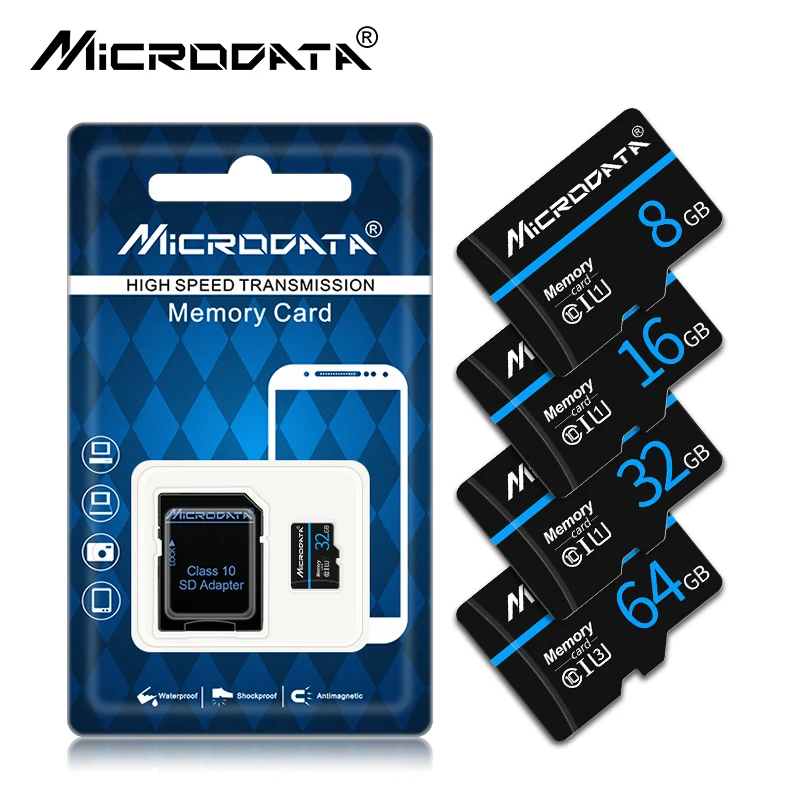Подлинная Оригинальная карта Transcend Micro SD SDXC 64 Гб высокоскоростная памяти SDHC 32 ГБ 16