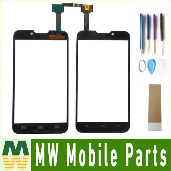 1PC/Lot High Quality Black Color 5.0&quotFor ZTE Blade V987 V987S Touch Screen Digitizer Panel with tools+tape | Мобильные телефоны