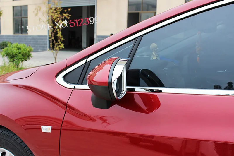 2* ABS хромированное зеркало заднего вида для двери, крышка для бровей, рамка, отделка, автомобильные аксессуары для Chevrolet Cruze/Holden Cruze, автомобильный стиль