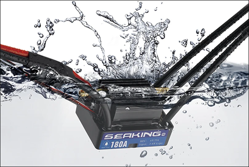 Hobbywing SeaKing V3 للماء 120A/180A/60A/30A 2-6 S يبو سرعة تحكم 6 V /5A BEC فرش ESC ل RC سباق القوارب Hobbywing SeaKing V3 للماء 120A/180A/60A/30A 2-6 S يبو سرعة تحكم 6 V /5A BEC فرش ESC ل RC سباق القوارب
