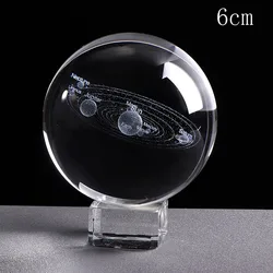 Deli 1PCS 6CM Glass Globe Ornament Home Decor Gift Laser Engraved Solar System Ball 3D Miniature Planets Model Sphere Deli 1PCS 6CM Glass Globe Ornament Home Decor Gift Laser Engraved Solar System Ball 3D Miniature Planets Model Sphere