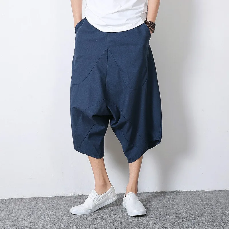 Свободного размера плюс в китайском стиле Тай Чи Кендо айкидо хакама спортивные брюки для мужчин Кунг фу брюки коричневый цвет классическая спортивная одежда