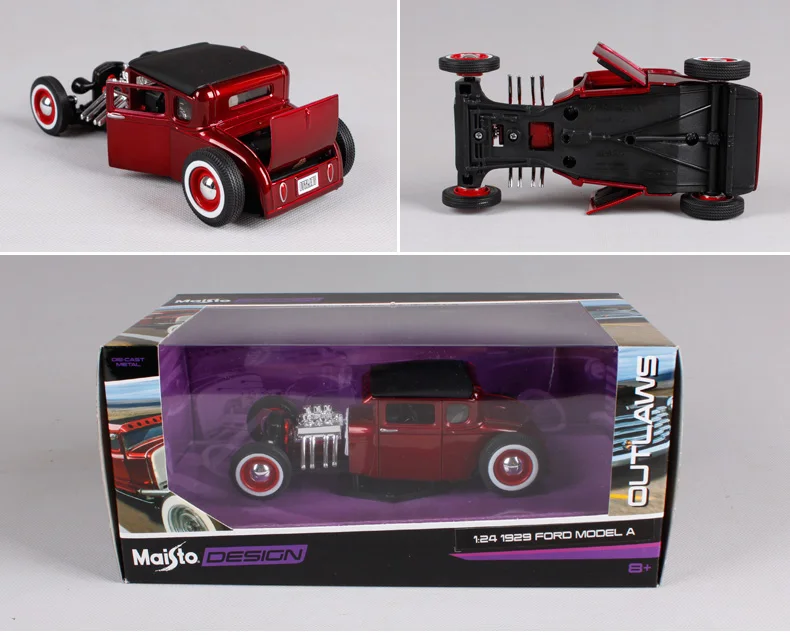 Maisto 1:24 1929 Ford Outlaws модель горячий стержень литая модель автомобиля игрушка Новинка в коробке 31354