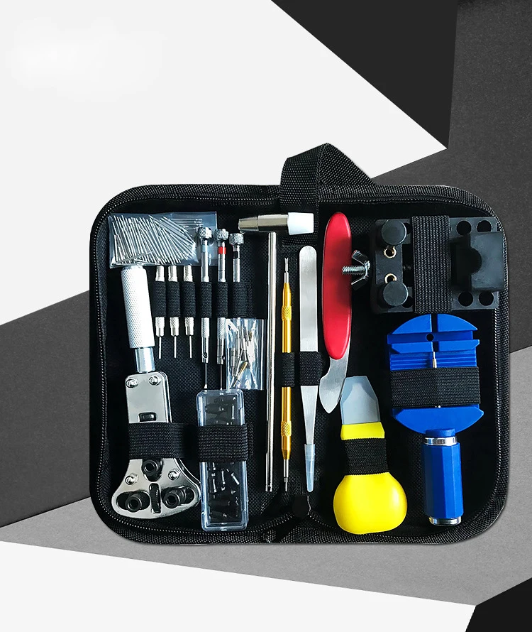 

Geoeon Tool Bag 148pcs/set Watch Clock Repair Tools Spring Bar Repair Pry Screwdriver Remove The Battery Repair Remover Set A37
