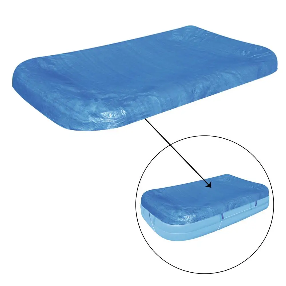 

305*183*56cm Thickened Polyester Swimming Pool Cover Dustproof Rainproof UV-resistant Garden Pool Lip Cover